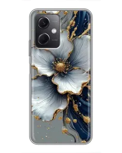 Чохол для Xiaomi Redmi Note 12 (5G) з картинкою «Біла квітка та золотий флюїд» Чохол для Xiaomi Redmi Note 12 (5G) з картинкою «Біла квітка та золотий флюїд»