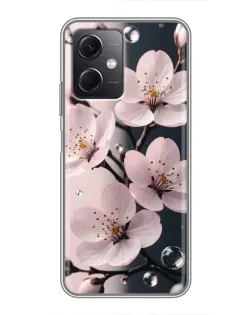 Чохол для Xiaomi Redmi Note 12 (5G) з картинкою «Ніжня сакура та краплі» Чохол для Xiaomi Redmi Note 12 (5G) з картинкою «Ніжня сакура та краплі»