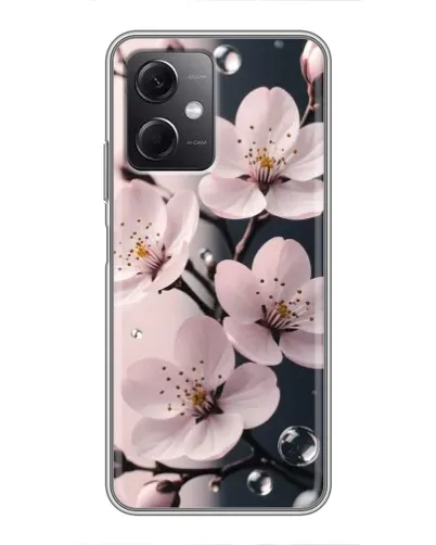 Чехол для Xiaomi Redmi Note 12 (5G) с картинкой «Нежная сакура и капли» Чехол для Xiaomi Redmi Note 12 (5G) с картинкой «Нежная сакура и капли»