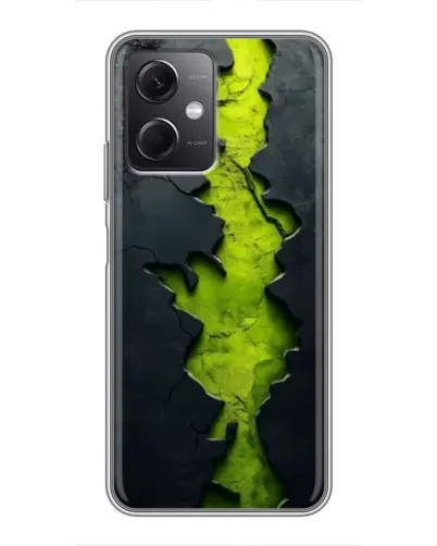 Чохол для Xiaomi Redmi Note 12 (5G) з картинкою «Салатовий розлом скелі»