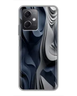 Чохол для Xiaomi Redmi Note 12 (5G) з картинкою «Об'ємні сині складки» Чохол для Xiaomi Redmi Note 12 (5G) з картинкою «Об'ємні сині складки»