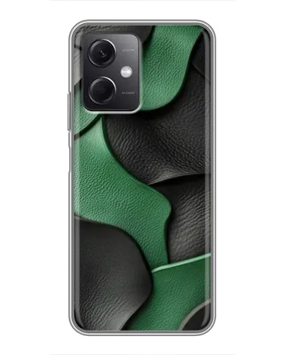 Чохол для Xiaomi Redmi Note 12 (5G) з картинкою «Зелені шкіряні хвилі»