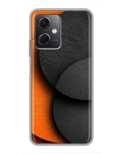 Чохол для Xiaomi Redmi Note 12 (5G) з картинкою «Геометрія помаранчевих кіл»