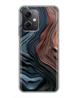 Чохол для Xiaomi Redmi Note 12 (5G) з картинкою «Кольорові хвилі каньйону»