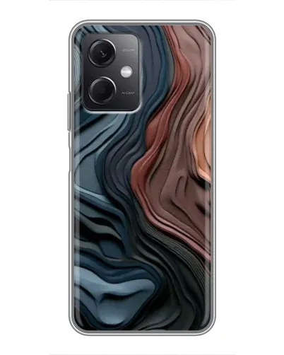 Чохол для Xiaomi Redmi Note 12 (5G) з картинкою «Кольорові хвилі каньйону»