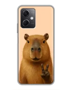 Чохол для Xiaomi Redmi Note 12 (5G) з картинкою «Капібара вікторія» Чохол для Xiaomi Redmi Note 12 (5G) з картинкою «Капібара вікторія»
