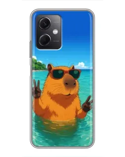 Чохол для Xiaomi Redmi Note 12 (5G) з картинкою «Морська капібара» Чохол для Xiaomi Redmi Note 12 (5G) з картинкою «Морська капібара»