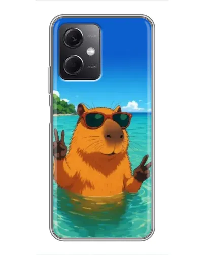 Чохол для Xiaomi Redmi Note 12 (5G) з картинкою «Морська капібара» Чохол для Xiaomi Redmi Note 12 (5G) з картинкою «Морська капібара»