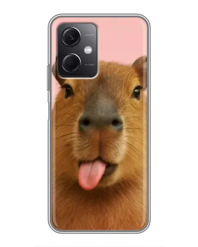 Чохол для Xiaomi Redmi Note 12 (5G) з картинкою «Капібара з язиком» Чохол для Xiaomi Redmi Note 12 (5G) з картинкою «Капібара з язиком»