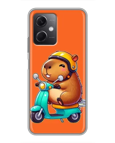 Чохол для Xiaomi Redmi Note 12 (5G) з картинкою «Капібара на скутері» Чохол для Xiaomi Redmi Note 12 (5G) з картинкою «Капібара на скутері»