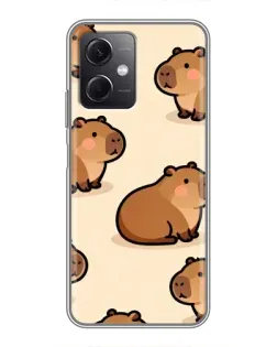 Чохол для Xiaomi Redmi Note 12 (5G) з картинкою «Паттерн милих капібар» Чохол для Xiaomi Redmi Note 12 (5G) з картинкою «Паттерн милих капібар»