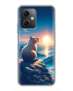Чохол для Xiaomi Redmi Note 12 (5G) з картинкою «Захід сонця з капібарою» Чохол для Xiaomi Redmi Note 12 (5G) з картинкою «Захід сонця з капібарою»