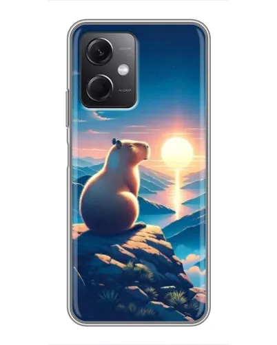 Чохол для Xiaomi Redmi Note 12 (5G) з картинкою «Захід сонця з капібарою» Чохол для Xiaomi Redmi Note 12 (5G) з картинкою «Захід сонця з капібарою»
