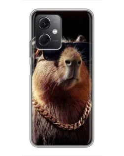 Чохол для Xiaomi Redmi Note 12 (5G) з картинкою «Капібара золотий ланцюг» Чохол для Xiaomi Redmi Note 12 (5G) з картинкою «Капібара золотий ланцюг»