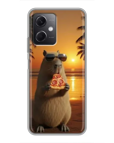 Чохол для Xiaomi Redmi Note 12 (5G) з картинкою «Капібара з піцою» Чохол для Xiaomi Redmi Note 12 (5G) з картинкою «Капібара з піцою»