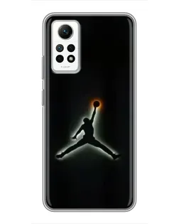 Чохол для Xiaomi Redmi Note 12 Pro (4g) з картинкою «Jordan Gradient Logo»