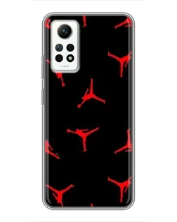 Чохол для Xiaomi Redmi Note 12 Pro (4g) з картинкою «Jordan Red Pattern»