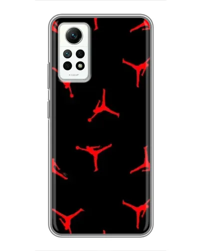 Чехол для Xiaomi Redmi Note 12 Pro (4g) с картинкой «Jordan Red Pattern»