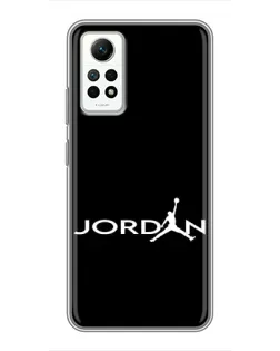 Чехол для Xiaomi Redmi Note 12 Pro (4g) с картинкой «Jordan White Logo» Чехол для Xiaomi Redmi Note 12 Pro (4g) с картинкой «Jordan White Logo»