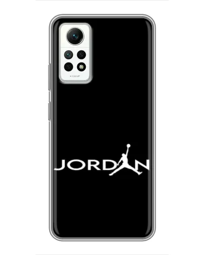 Чехол для Xiaomi Redmi Note 12 Pro (4g) с картинкой «Jordan White Logo»