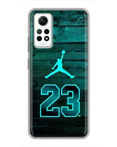 Чехол для Xiaomi Redmi Note 12 Pro (4g) с картинкой «Jordan Cyan 23»