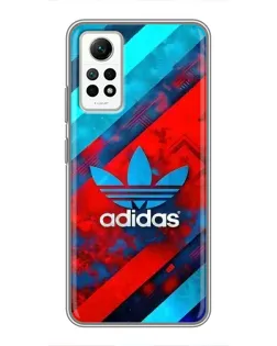 Чохол для Xiaomi Redmi Note 12 Pro (4g) з картинкою «Абстракція Adidas»