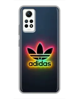 Чехол для Xiaomi Redmi Note 12 Pro (4g) с картинкой «Неоновый Adidas»