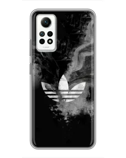 Чехол для Xiaomi Redmi Note 12 Pro (4g) с картинкой «Абстрактный дым Adidas»