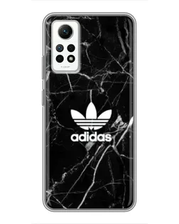 Чехол для Xiaomi Redmi Note 12 Pro (4g) с картинкой «Белый мрамор Adidas»