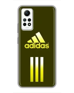 Чехол для Xiaomi Redmi Note 12 Pro (4g) с картинкой «Оливковый градиент Adidas»