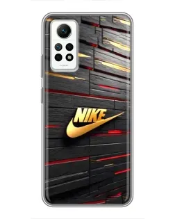 Чехол для Xiaomi Redmi Note 12 Pro (4g) с картинкой «Золотой Nike на металле» Чехол для Xiaomi Redmi Note 12 Pro (4g) с картинкой «Золотой Nike на металле»