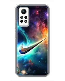 Чехол для Xiaomi Redmi Note 12 Pro (4g) с картинкой «Космический Nike Swoosh» Чехол для Xiaomi Redmi Note 12 Pro (4g) с картинкой «Космический Nike Swoosh»