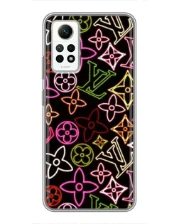 Чохол для Xiaomi Redmi Note 12 Pro (4g) з картинкою «Неоновий мікс Nike»