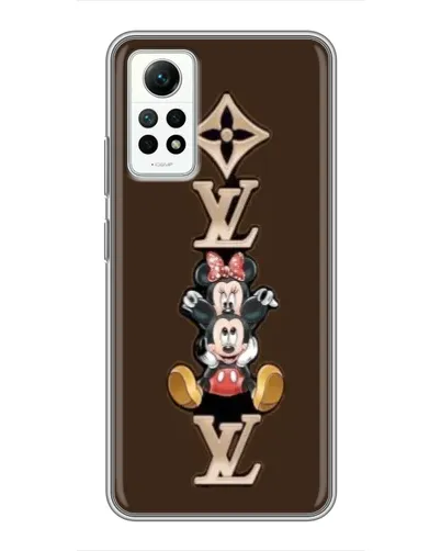 Чехол для Xiaomi Redmi Note 12 Pro (4g) с картинкой «LV и Микки Маус»