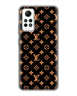 Чехол для Xiaomi Redmi Note 12 Pro (4g) с картинкой «Золотая монограмма LV»