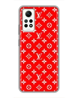 Чехол для Xiaomi Redmi Note 12 Pro (4g) с картинкой «Яркий паттерн LV»
