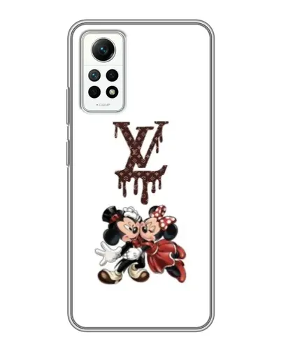 Чехол для Xiaomi Redmi Note 12 Pro (4g) с картинкой «LV и Микки Маус»