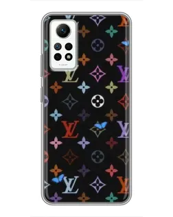 Чехол для Xiaomi Redmi Note 12 Pro (4g) с картинкой «Цветная монограмма LV»