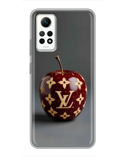 Чехол для Xiaomi Redmi Note 12 Pro (4g) с картинкой «Красное яблоко LV»