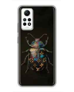 Чехол для Xiaomi Redmi Note 12 Pro (4g) с картинкой «LV — мраморный принт»