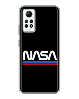 Чохол для Xiaomi Redmi Note 12 Pro (4g) з картинкою «NASA — класика Red Blue»