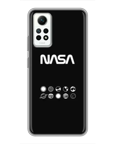 Чехол для Xiaomi Redmi Note 12 Pro (4g) с картинкой «NASA — технический принт»