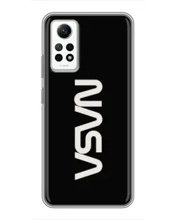 Чехол для Xiaomi Redmi Note 12 Pro (4g) с картинкой «NASA — вертикальный логотип» Чехол для Xiaomi Redmi Note 12 Pro (4g) с картинкой «NASA — вертикальный логотип»