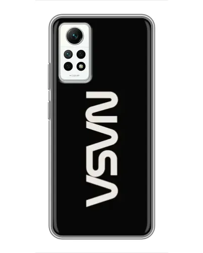 Чехол для Xiaomi Redmi Note 12 Pro (4g) с картинкой «NASA — вертикальный логотип»