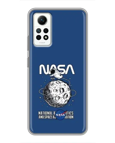 Чехол для Xiaomi Redmi Note 12 Pro (4g) с картинкой «NASA — лунная миссия»