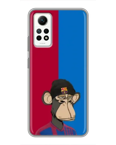 Чехол для Xiaomi Redmi Note 12 Pro (4g) с картинкой «Bored Ape — фанат Барсы» Чехол для Xiaomi Redmi Note 12 Pro (4g) с картинкой «Bored Ape — фанат Барсы»