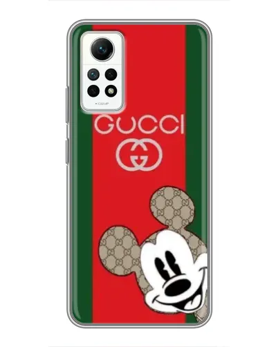 Чехол для Xiaomi Redmi Note 12 Pro (4g) с картинкой «Gucci — полосы и Микки» Чехол для Xiaomi Redmi Note 12 Pro (4g) с картинкой «Gucci — полосы и Микки»