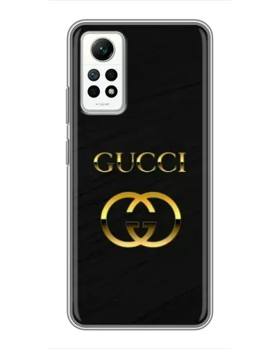 Чехол для Xiaomi Redmi Note 12 Pro (4g) с картинкой «Золотой логотип Gucci» Чехол для Xiaomi Redmi Note 12 Pro (4g) с картинкой «Золотой логотип Gucci»
