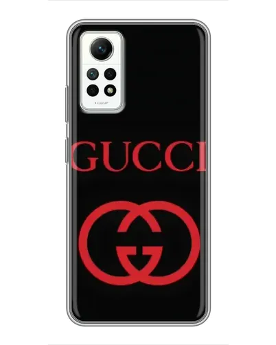 Чехол для Xiaomi Redmi Note 12 Pro (4g) с картинкой «Gucci — красный логотип» Чехол для Xiaomi Redmi Note 12 Pro (4g) с картинкой «Gucci — красный логотип»