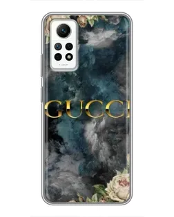 Чехол для Xiaomi Redmi Note 12 Pro (4g) с картинкой «Абстрактные цветы Gucci» Чехол для Xiaomi Redmi Note 12 Pro (4g) с картинкой «Абстрактные цветы Gucci»
